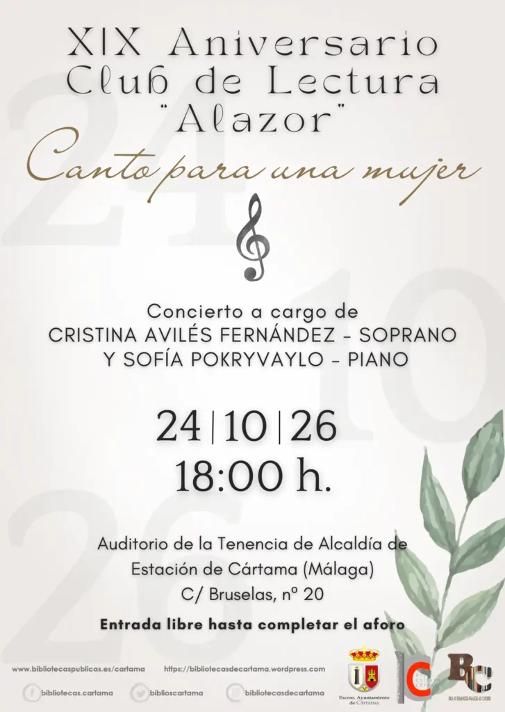 Concierto «Canto para una mujer»