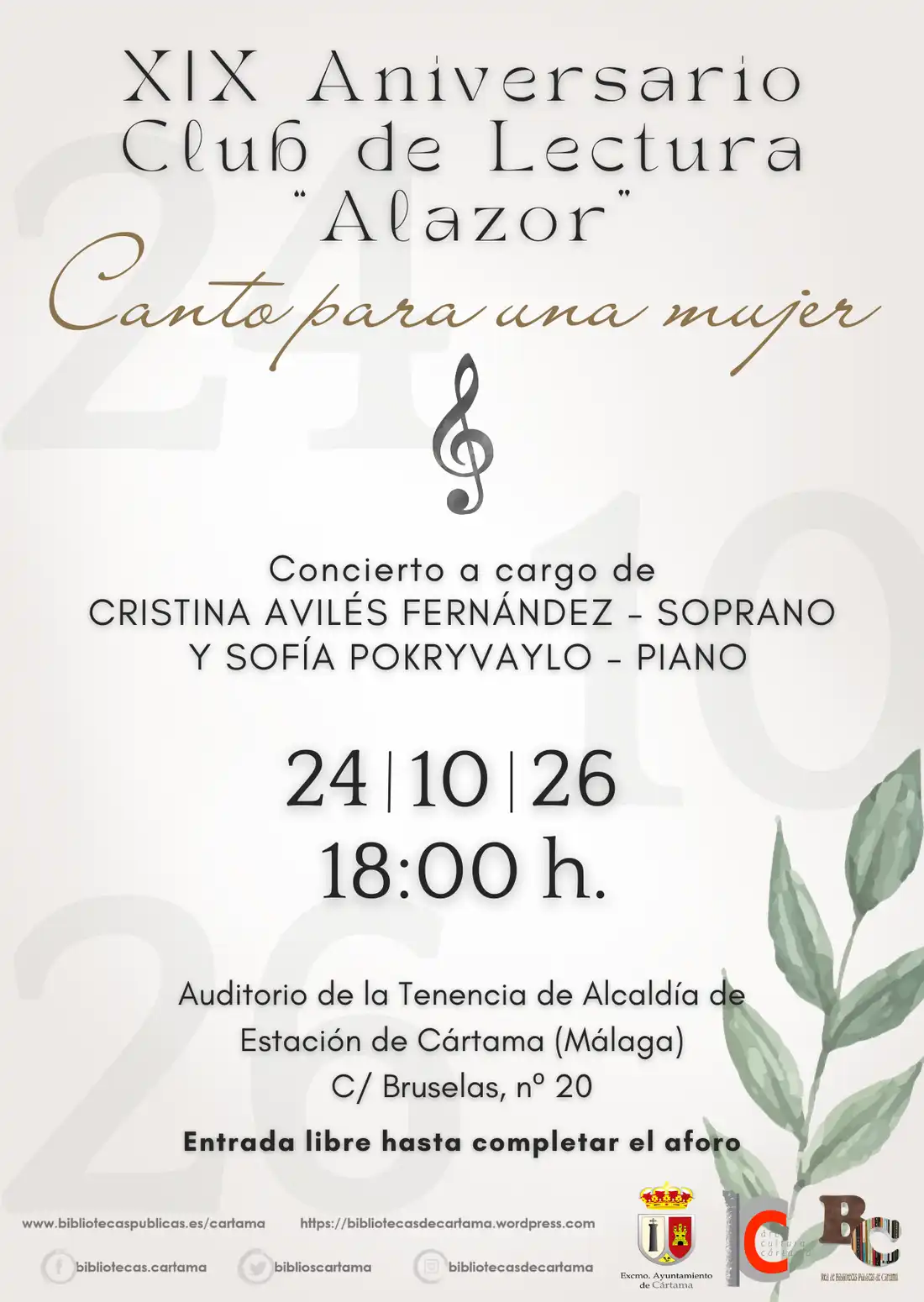 Concierto «Canto para una mujer»