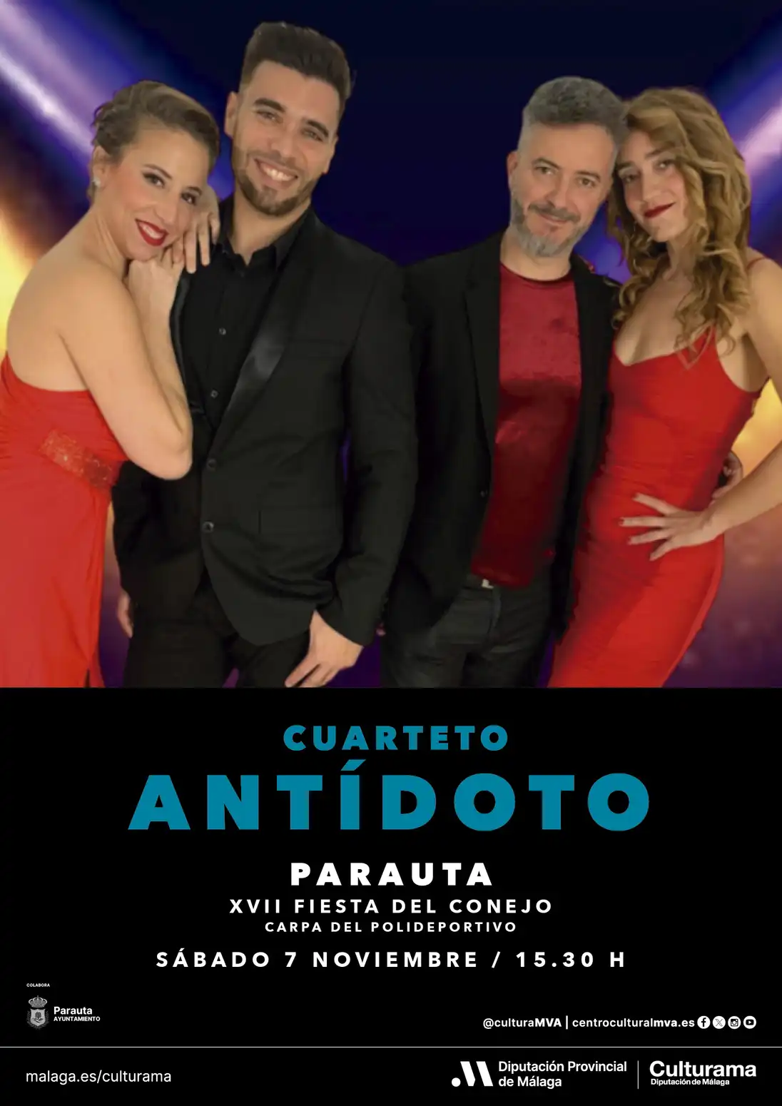 Cuarteto Antídoto en la Fiesta del Conejo de Parauta 2026