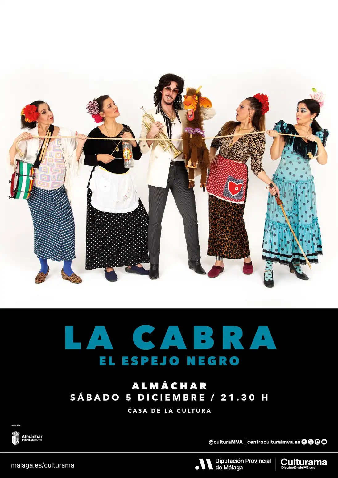 El Espejo Negro lleva 'La cabra' a Almáchar: marionetas en la Casa de la Cultura