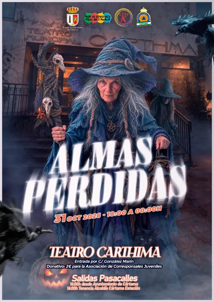 Halloween en Cártama 2026: pasacalles y casa del terror «Almas Perdidas»