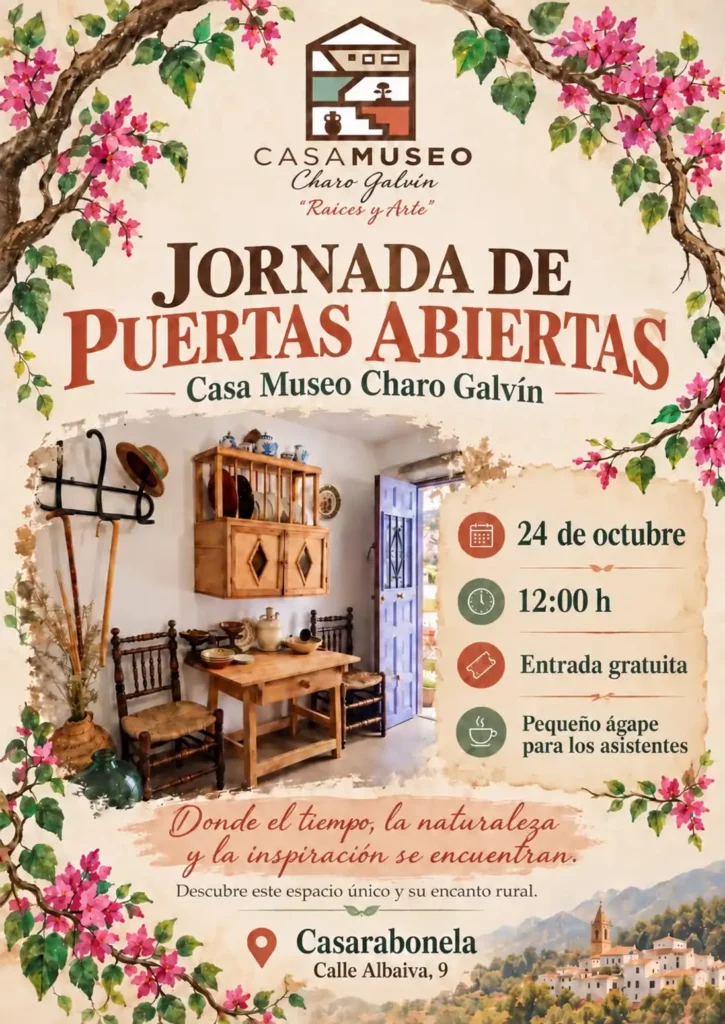 Jornada de puertas abiertas en la Casa Museo Charo Galvín de Casarabonela
