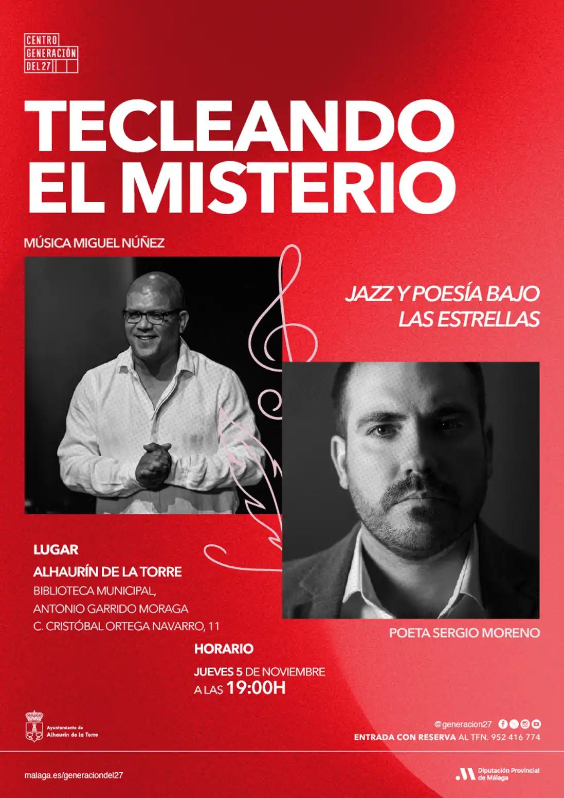 Tecleando el misterio: jazz y poesía con Sergio Moreno en Alhaurín de la Torre